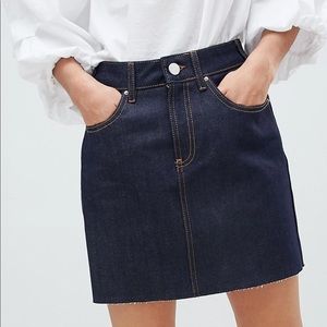 ASOS Raw edge mini skirt